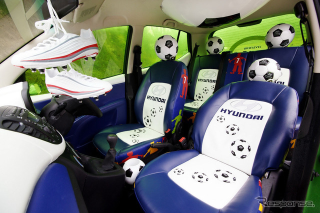i10の「サッカー自動車」