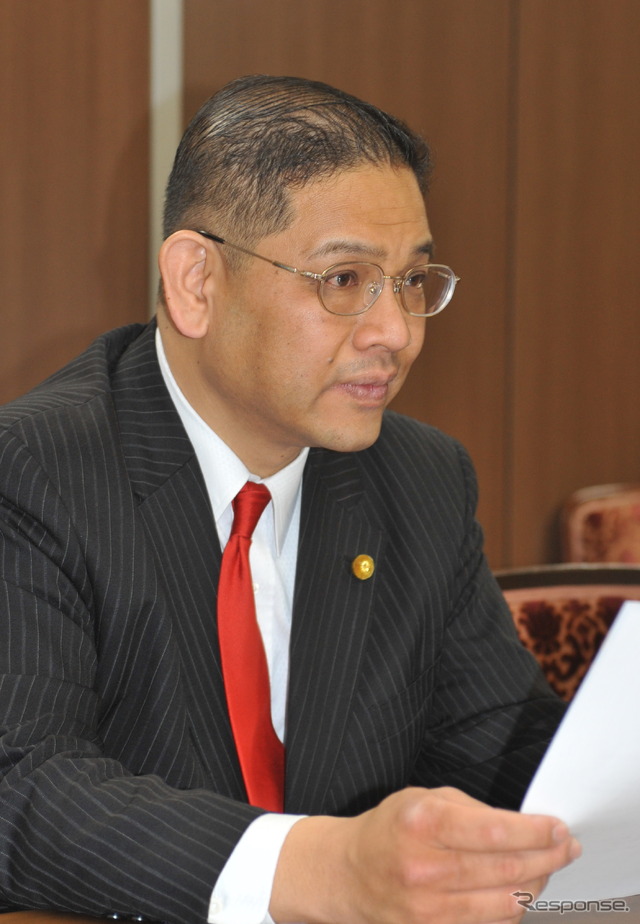 前田雄吉二輪車ユーザー議連参与 撮影=石田信一郎
