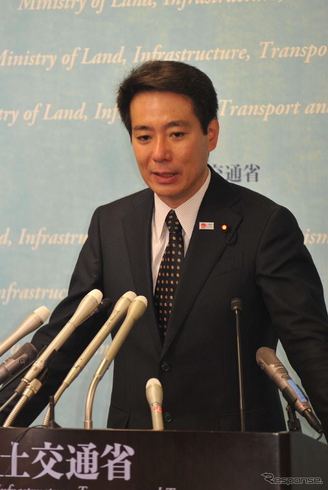 鳩山政権最後の前原国交相会見 撮影=石田信一郎