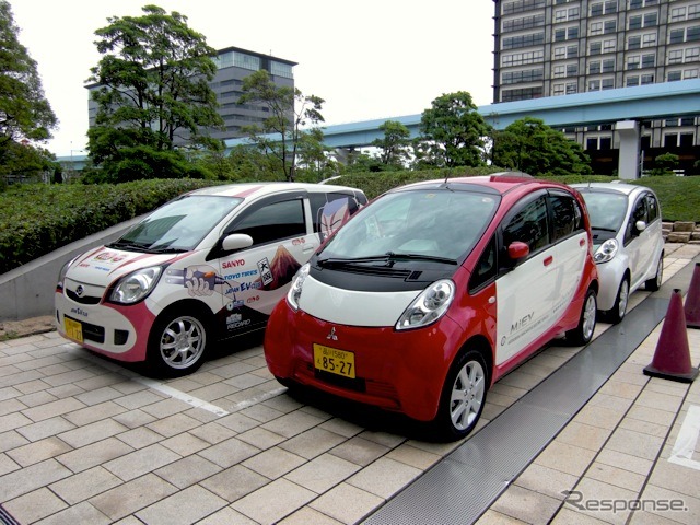 試乗に用意されたEV