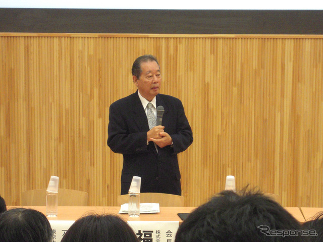 電気自動車普及協議会、シムドライブの会長を兼務する福武總一郎氏