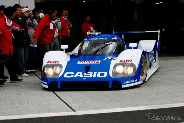 トヨタモータースポーツ車両展示。TS010