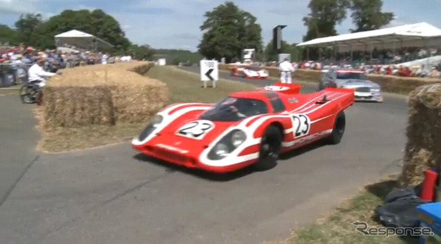 1970年のルマン優勝マシンの917KH(画像は動画キャプチャー)