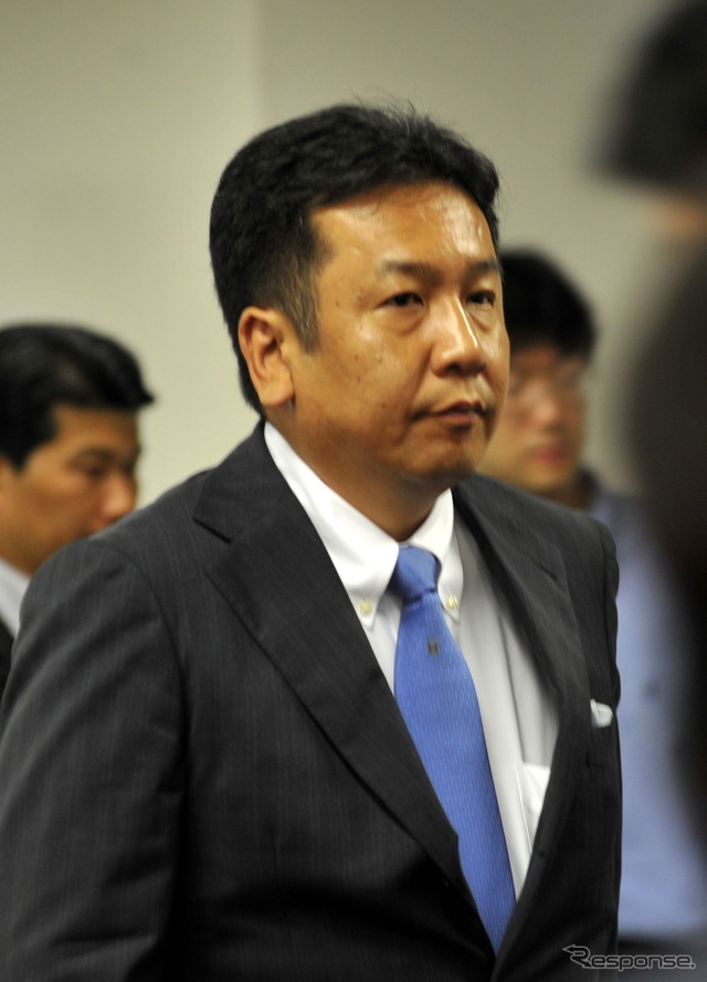 枝野幸男幹事長(12日・民主党本部) 撮影=中島みなみ