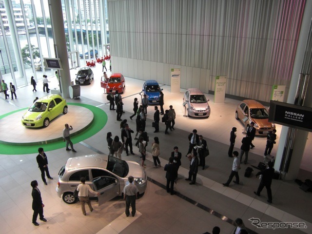 グローバル本社ギャラリー（横浜。写真は報道発表会）