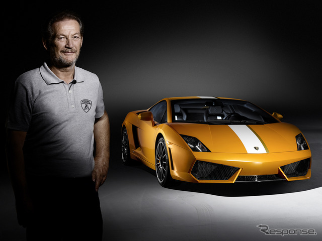 バレンティーノ・バルボーニ氏とガヤルドLP550-2バレンティーノ・バルボーニ