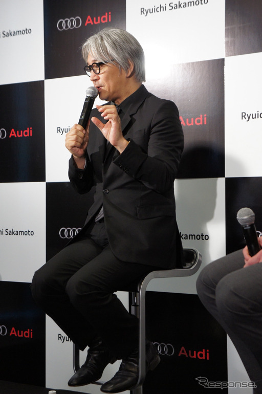 アウディ×坂本龍一…教授、EVの音に興味？