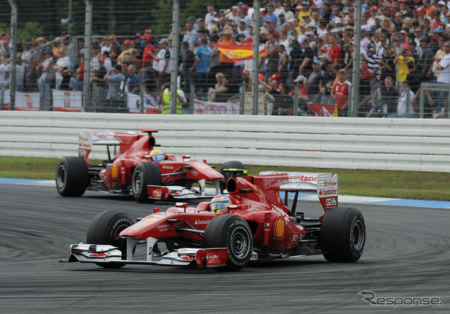  アロンソとマッサ（ドイツGP）