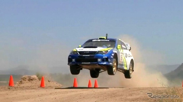 インプレッサWRXSTIの「Xゲーム16」テスト(動画キャプチャ)