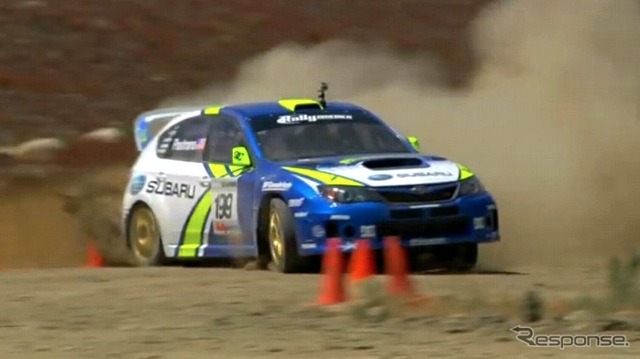 インプレッサWRXSTIの「Xゲーム16」テスト(動画キャプチャ)