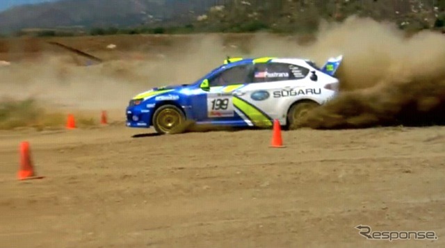 インプレッサWRXSTIの「Xゲーム16」テスト(動画キャプチャ)