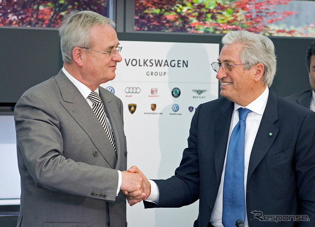 VWのヴィンターコルン会長とジウジアーロ氏