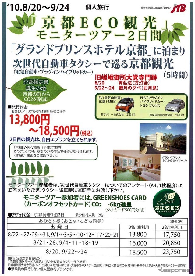 京都ECO観光モニタｰツアー2日間