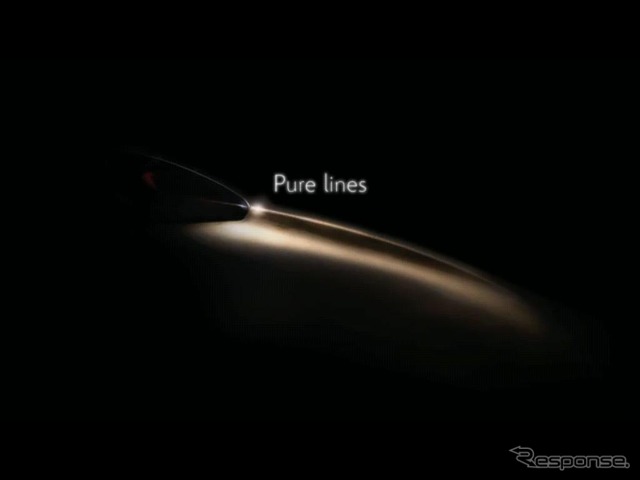 新型車のティーザー映像（動画キャプチャ）