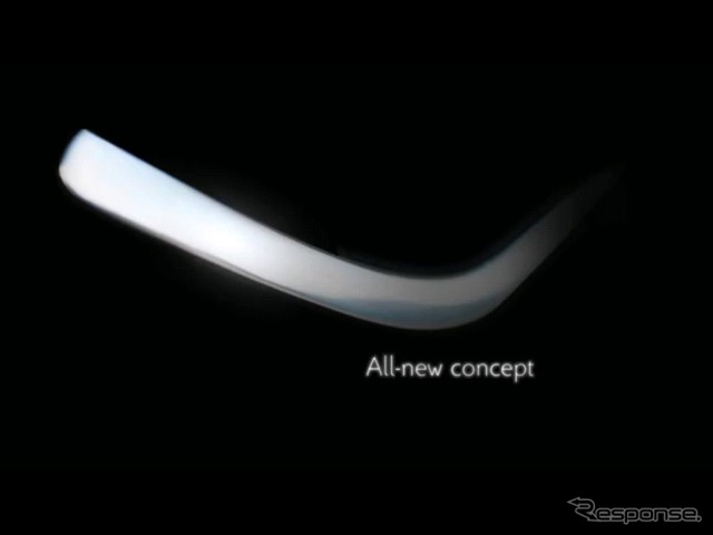 新型車のティーザー映像（動画キャプチャ）