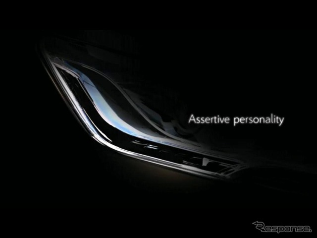 新型車のティーザー映像（動画キャプチャ）