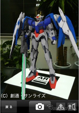 ガンダムARでダブルオーライザーが登場（C）創通・サンライズ