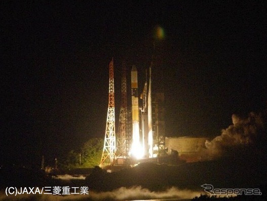 みちびき、打ち上げに成功　写真：（C）JAXA/三菱重工業