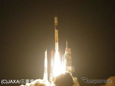 みちびき、打ち上げに成功　写真：（C）JAXA/三菱重工業
