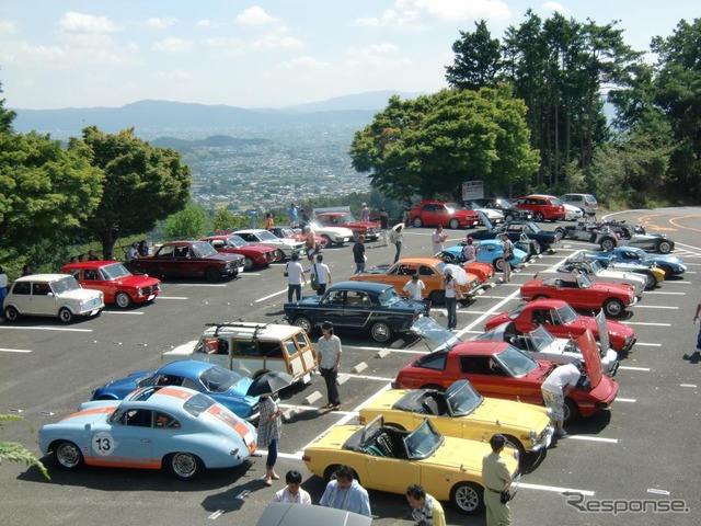 12日、京都、嵐山・高雄パークウエイ小倉山展望台駐車場