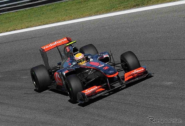 11日予選でのハミルトン