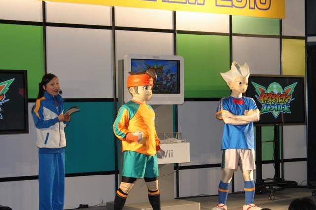 【TGS 2010】ステージも大盛り上がり～Wii『イナズマイレブン ストライカーズ』  【TGS 2010】ステージも大盛り上がり～Wii『イナズマイレブン ストライカーズ』 