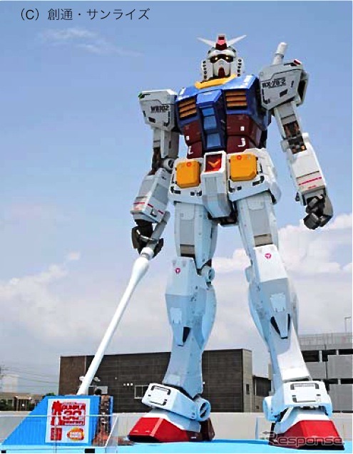 実物大ガンダム、東静岡版のメガサイズガンプラが登場