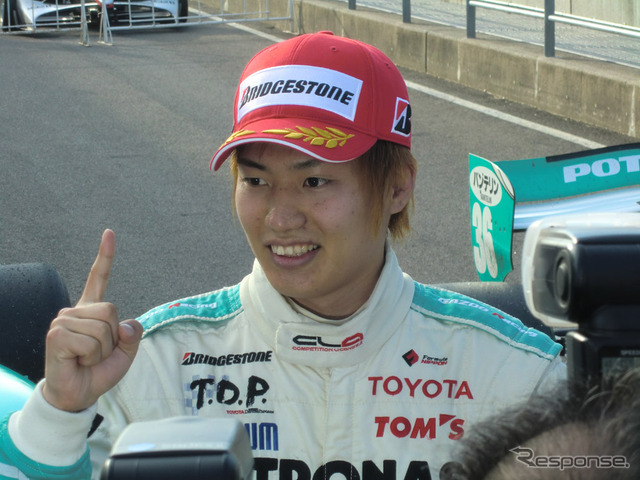 フォーミュラ・ニッポン初優勝を飾った大嶋和也