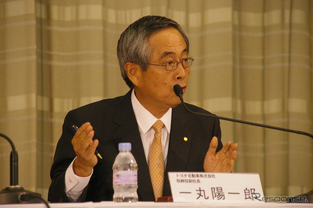 28日トヨタ東京本社で行われた記者会見