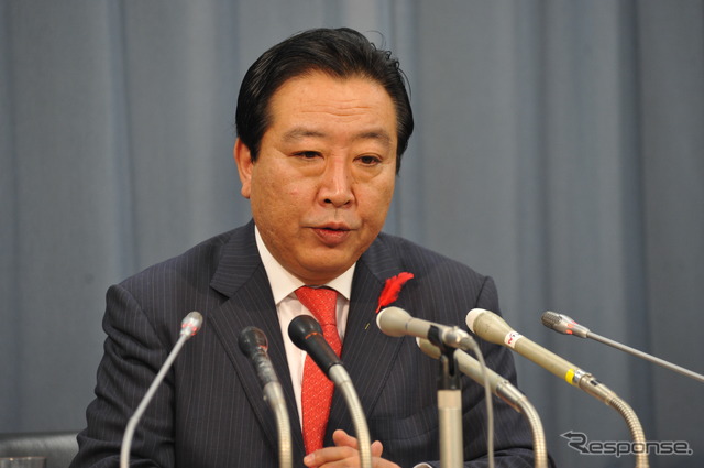 野田佳彦財務相(1日・財務省) 撮影=中島みなみ