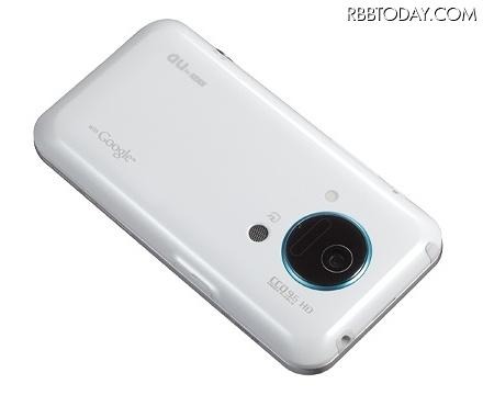 「IS03」ホワイト背面 「IS03」ホワイト背面