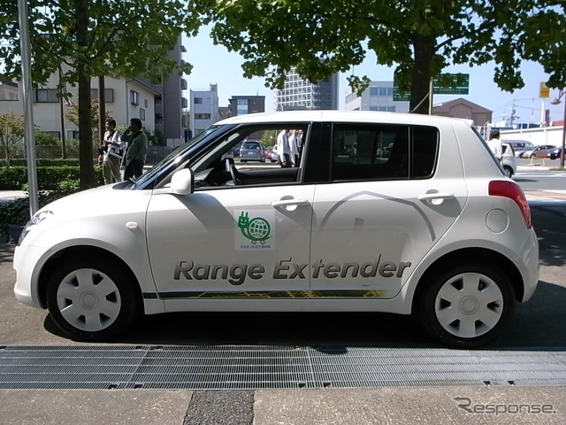スズキが実証実験で提供するEV、スイフト・レンジ・エクステンダー
