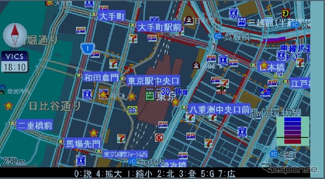 夜間モード画面イメージ