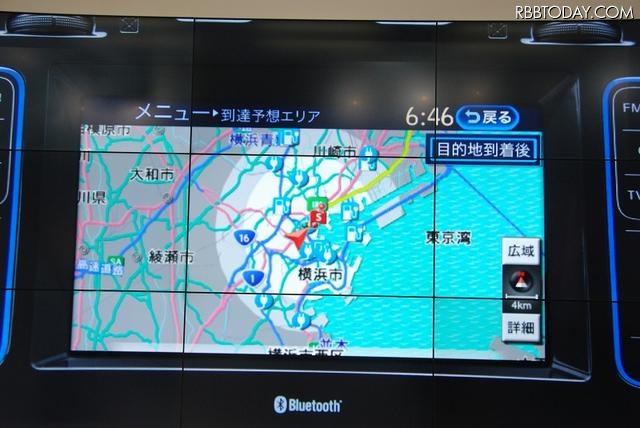 航続距離から到着予想エリアを表示する「到着予想エリアマップ」 航続距離から到着予想エリアを表示する「到着予想エリアマップ」
