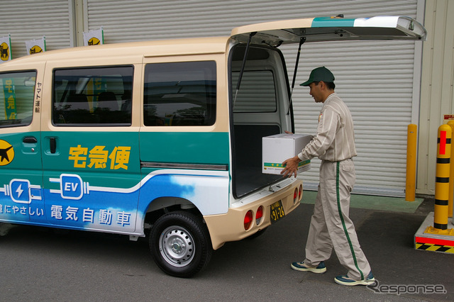 実証試験をおこなうEV集配車