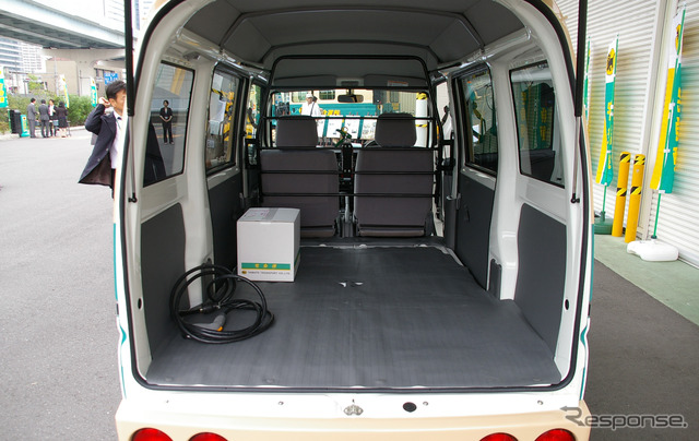 実証試験をおこなうEV集配車