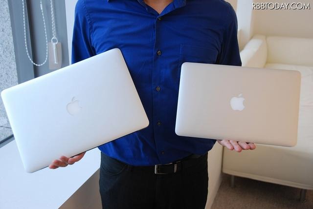 MacBook Airの13.3型(左)と11.6型(右) MacBook Airの13.3型(左)と11.6型(右)