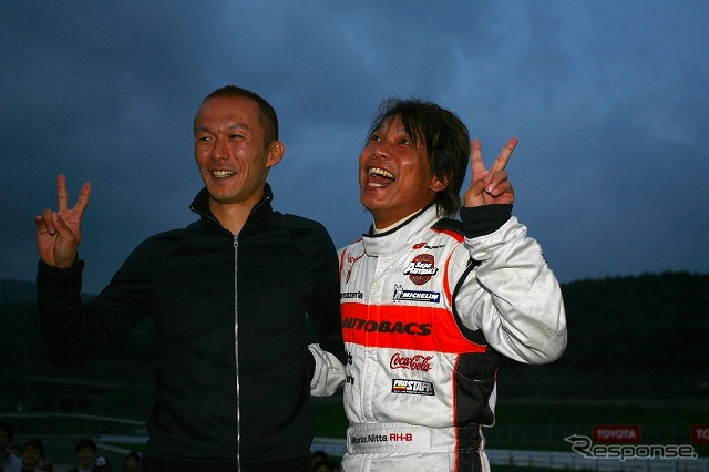 参加台数の多かった現行プリウスノーマルクラスで優勝の「apr」チーム