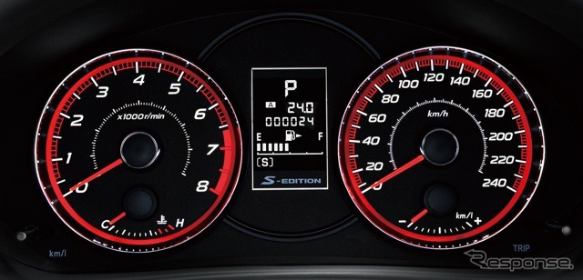 S-EDITION スポーツルミネセントメーター(S-EDITIONロゴ入り・240km/h表示)