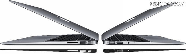 新型MacBook Air(左:13.3型、右:11.6型) 新型MacBook Air(左:13.3型、右:11.6型)