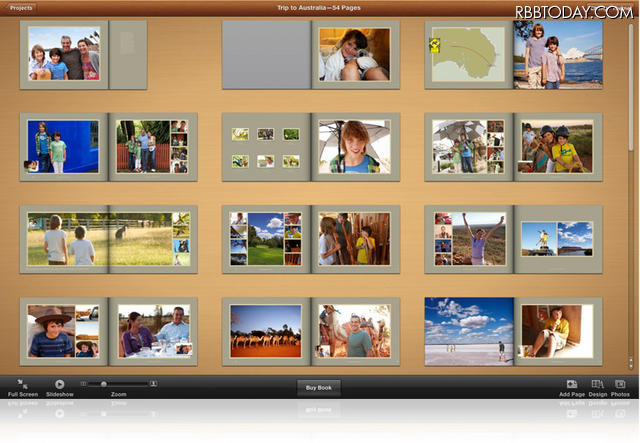 iPhoto’11の「フォトブック」レイアウト iPhoto’11の「フォトブック」レイアウト