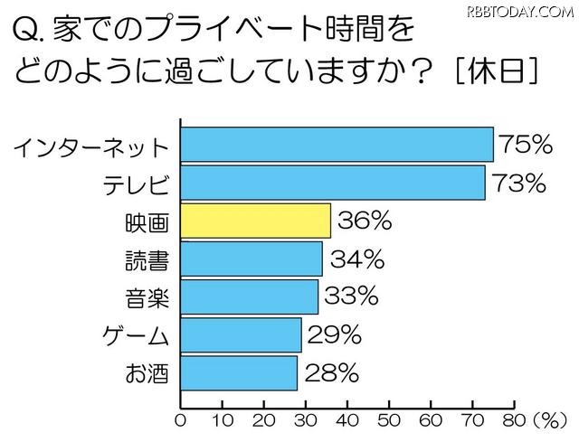 家でのプライベート時間を、どのように過ごしていますか？（休日） 家でのプライベート時間を、どのように過ごしていますか？（休日）
