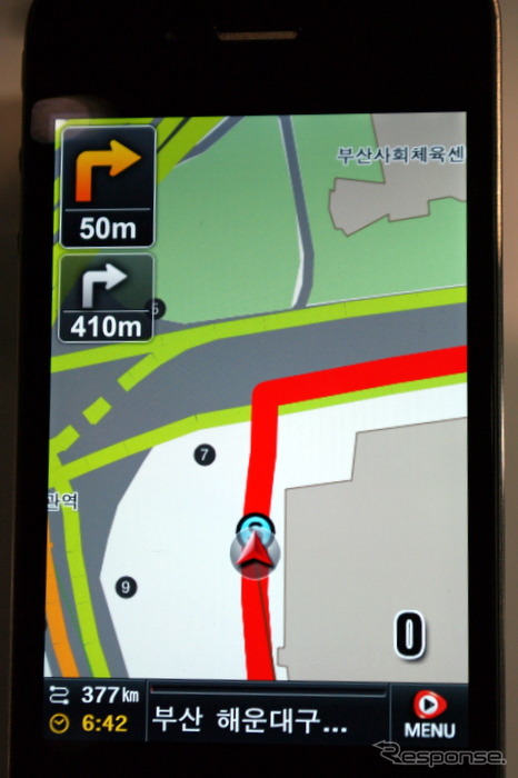 KTが提供するiPhone向けナビアプリ SHOW Navi