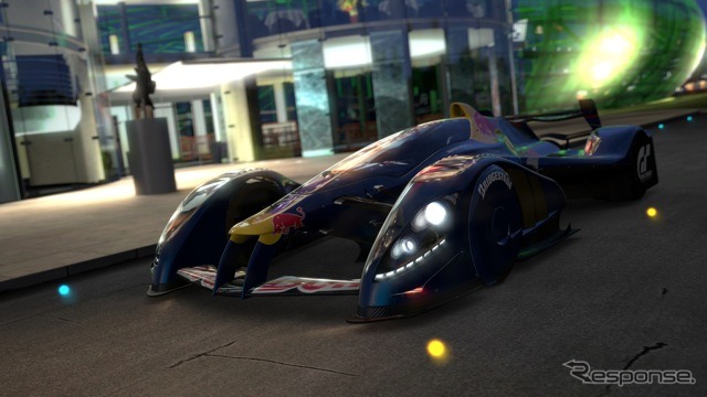 レッドブルの“本拠地”、ハンガー7で。（C）Sony Computer Entertainment Inc. Manufacturers, cars, names, brands and associated imagery featured in this game in some cases include trademarks and/or copyrighted materials of their respective owners. All rights reserved. Any depiction or recreation of real world locations, entities, businesses, or organizations is not intended to be or imply any sponsorship or endorsement of this game by such party or parties.