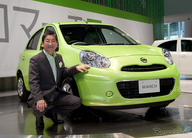 志賀COOとマーチ新型(資料画像)