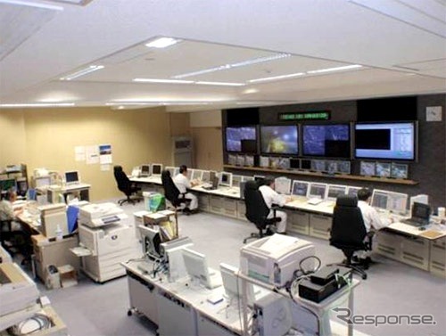 道路管制システムがおかれているシステムNEXCO東日本施設制御室(東北支社管内)の状況