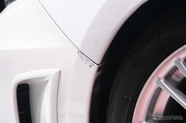 スバルブースに展示されたニュル仕様 インプレッサ WRX STI 4ドア