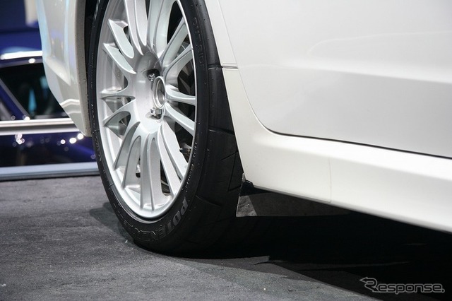 スバルブースに展示されたニュル仕様 インプレッサ WRX STI 4ドア