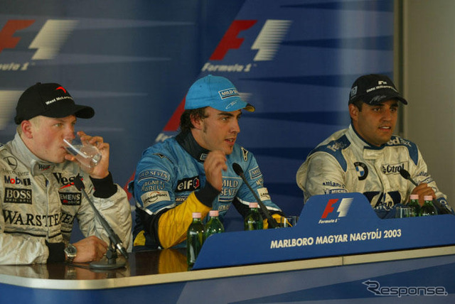 【F1ハンガリーGP写真蔵】最年少優勝アロンソにチームも熱狂