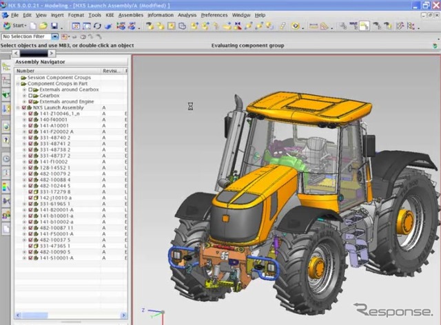 NX CAD 使用イメージ